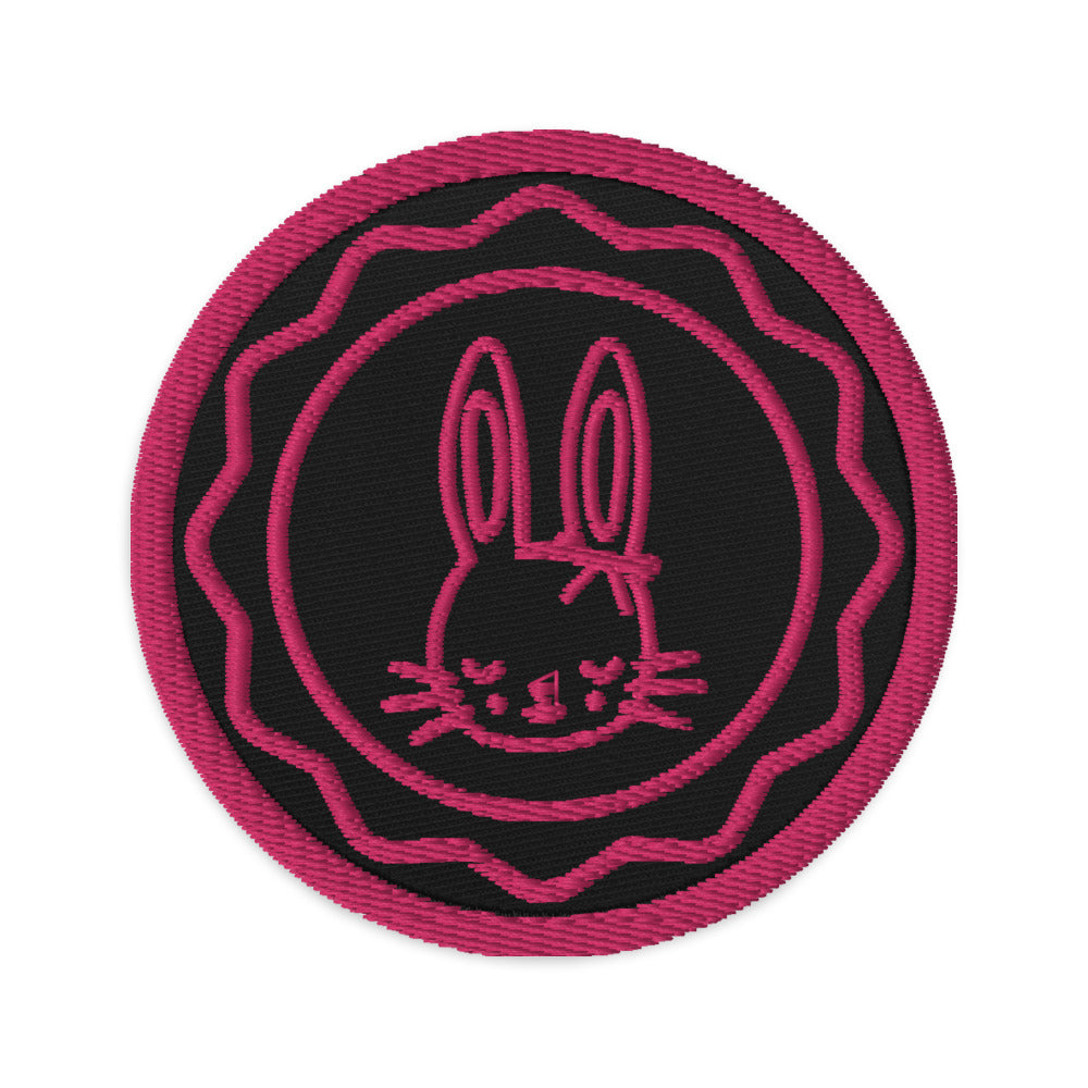 Bunny Reading Buddy Embroidered patches